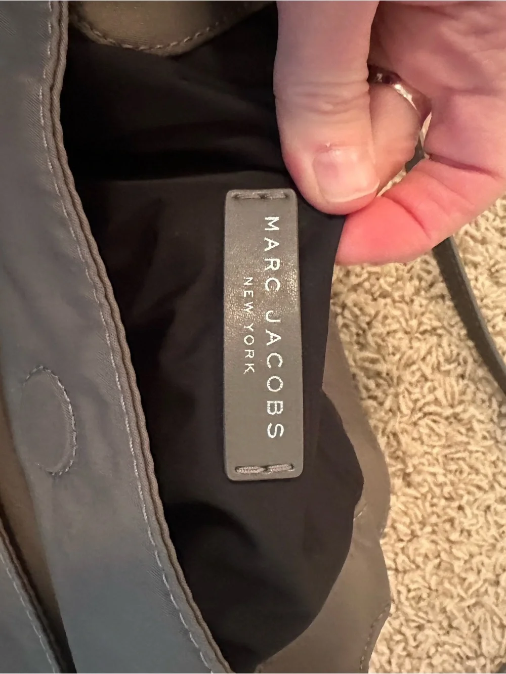 Marc Jacobs Brown Nylon Round Crossbody with Front Pocket
